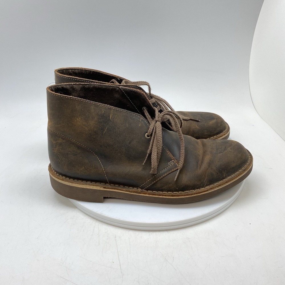 Clarks Bushacre Boots Mens 8 M Brown Casual Chukka Preppy Ankle Shoes 15522